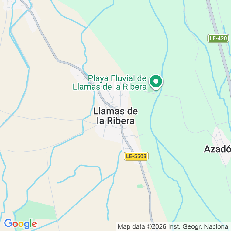 Código postal de Llamas de la Ribera en León