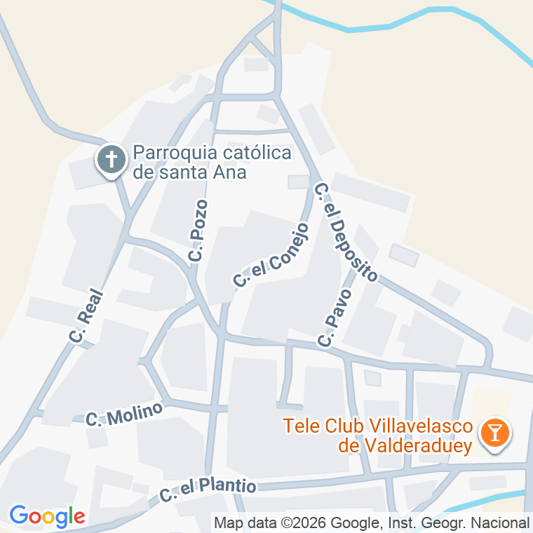 Código postal de Calle Conejo (el) en Villavelasco de Valderadu