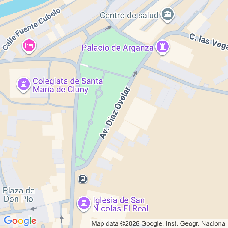 Código postal de Avda Diaz Ovelar en Villafranca del Bierzo