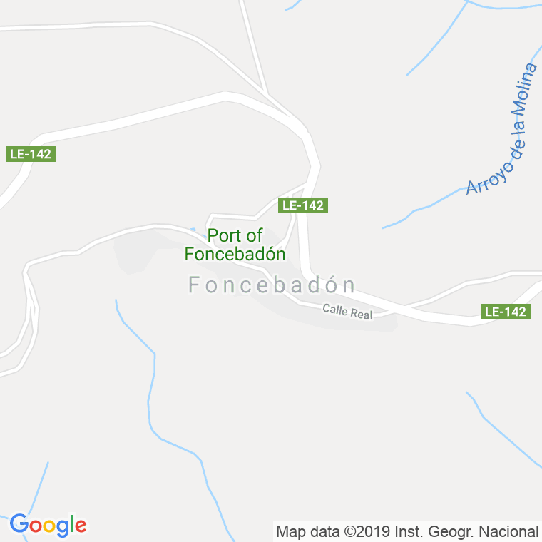 Código postal de Foncebadon en León