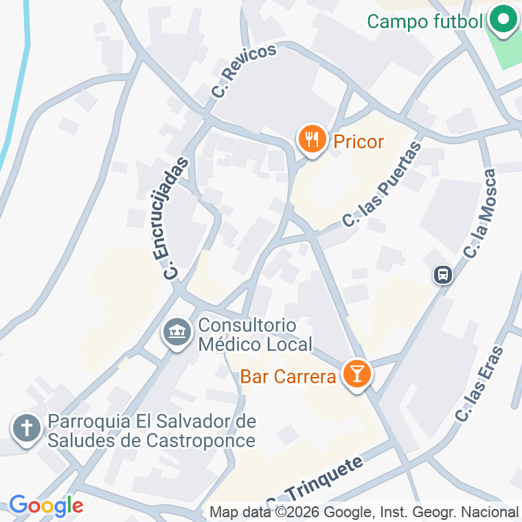 Código postal de Calle Rollo en Saludes de Castroponce