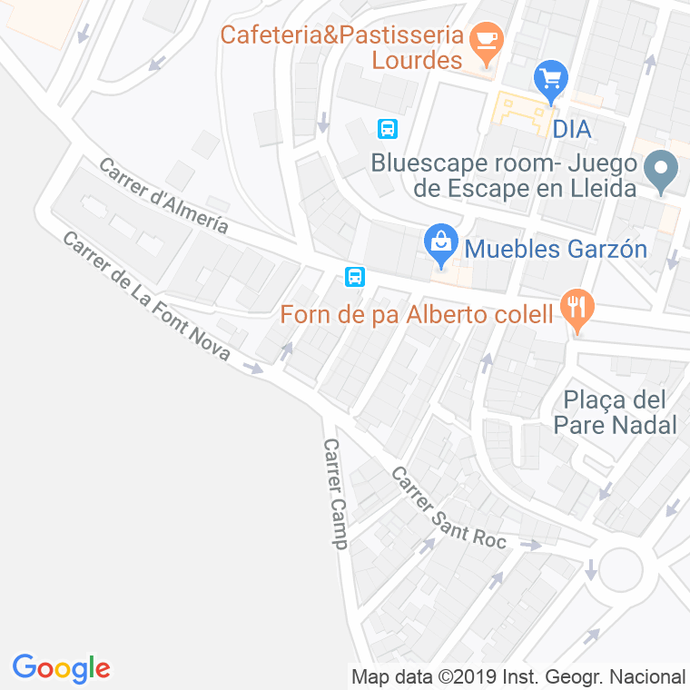 Código Postal calle Campinya en Lleida