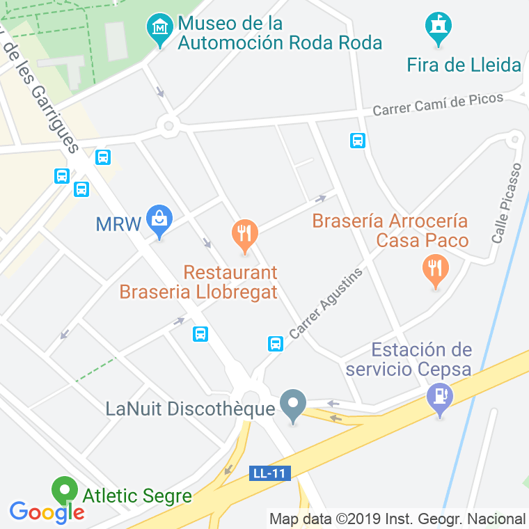 Código Postal calle Cronista Muntaner en Lleida