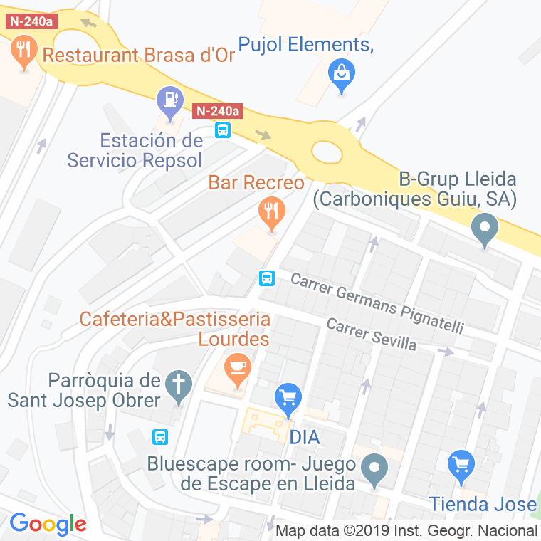 Código Postal calle Joan Gavarra en Lleida