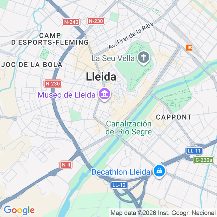 Código postal de Arago, Rambla (pares del 2 al Final) en Lleida