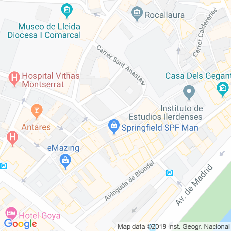 Código Postal calle Arajol en Lleida