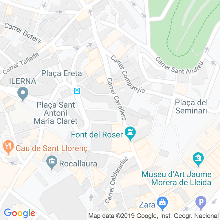 Código Postal calle Josep Solans, plaça en Lleida