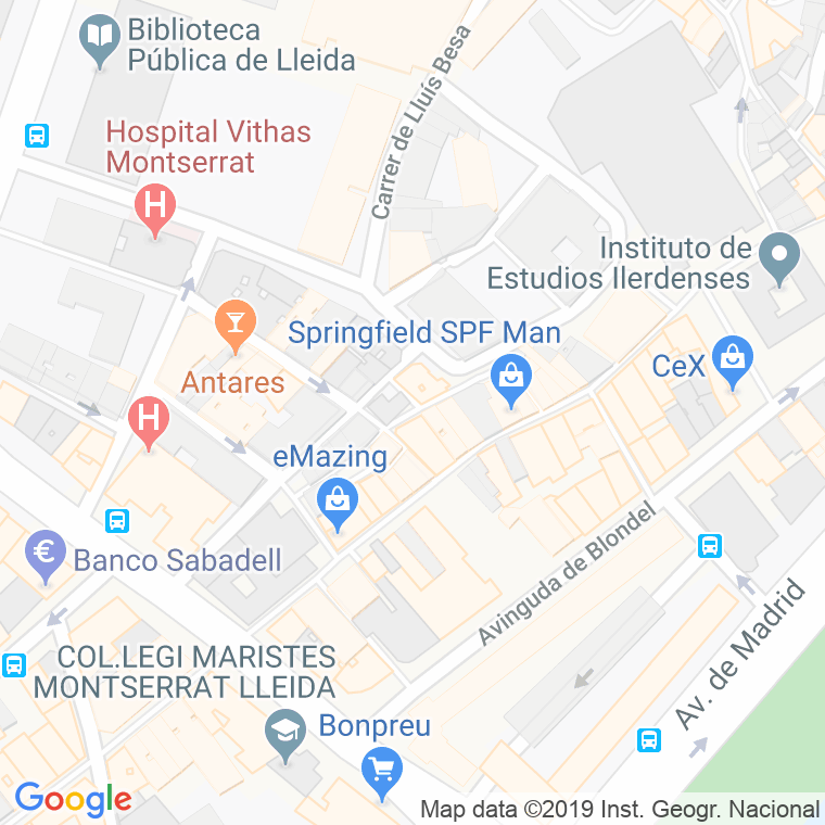 Código Postal calle Plateria en Lleida