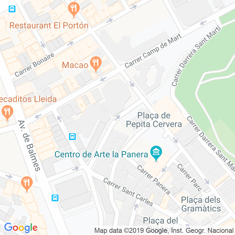 Código Postal calle Sant Marti, ronda (Pares Del 2 Al 6) en Lleida
