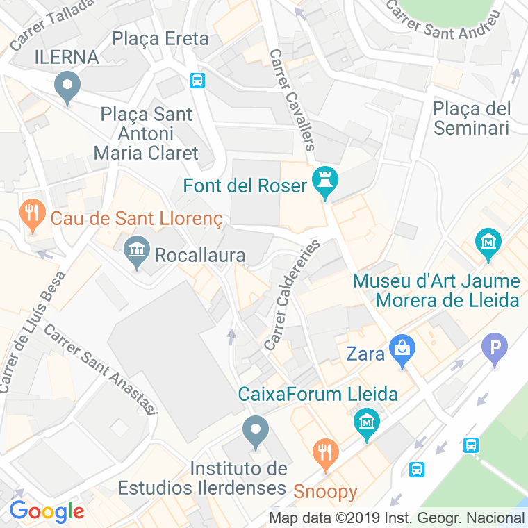 Código Postal calle Sant Pau en Lleida