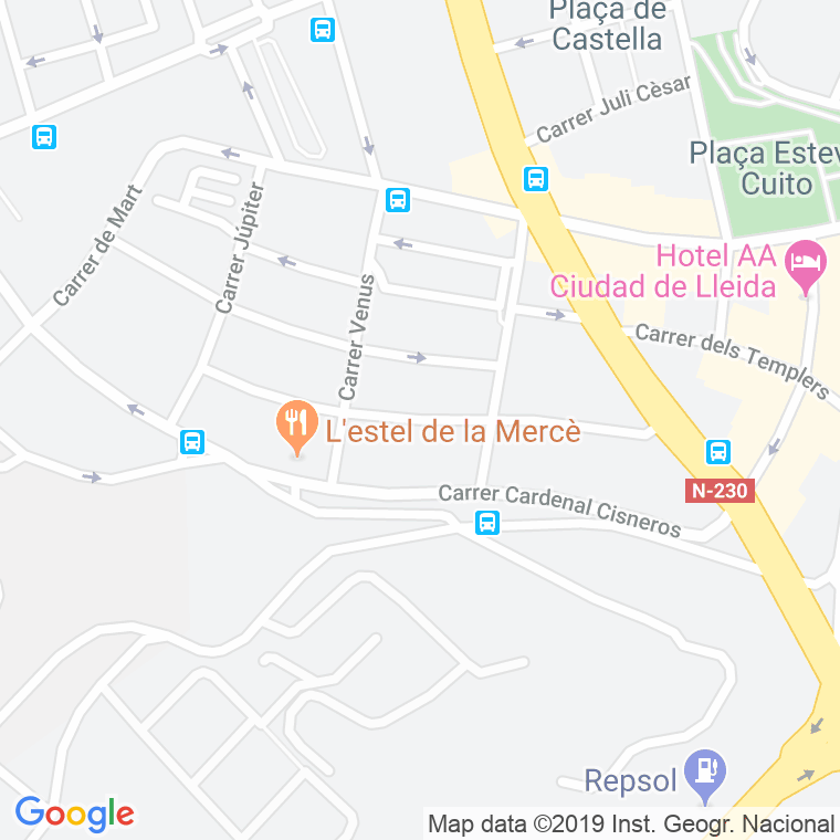 Código Postal calle Indivil I Mandoni en Lleida