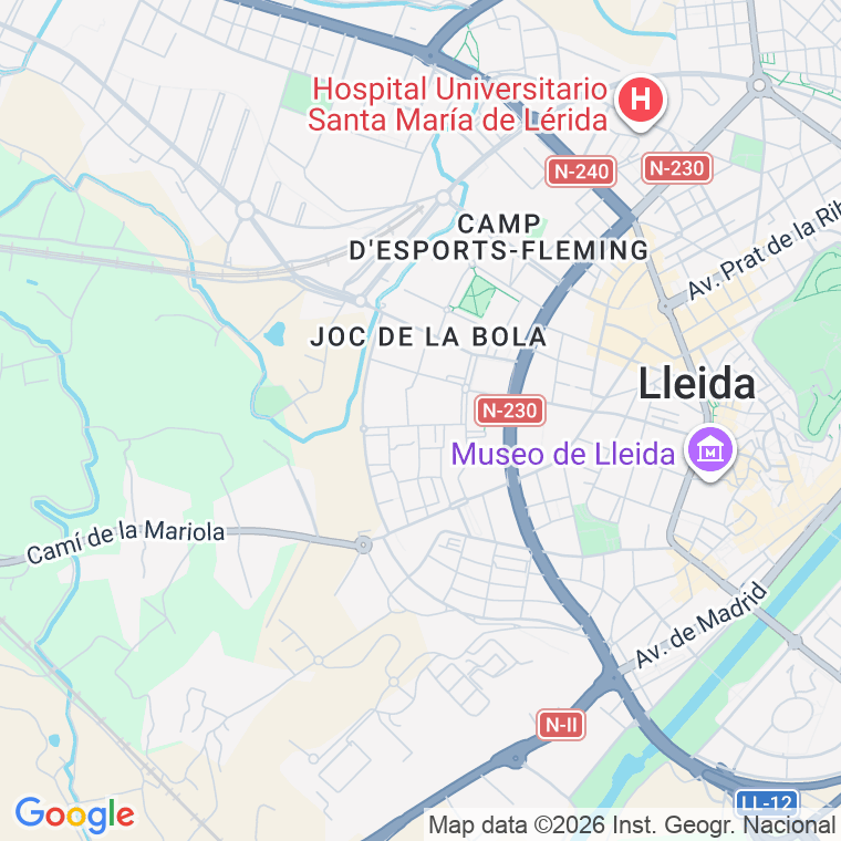 Código postal de Jardins del 1 de Maig en Lleida