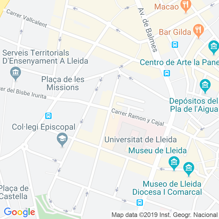 Código Postal calle Ramon Y Cajal en Lleida