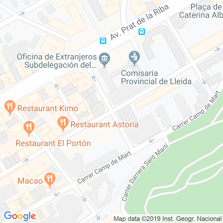 Código Postal calle Onofre Cervero en Lleida