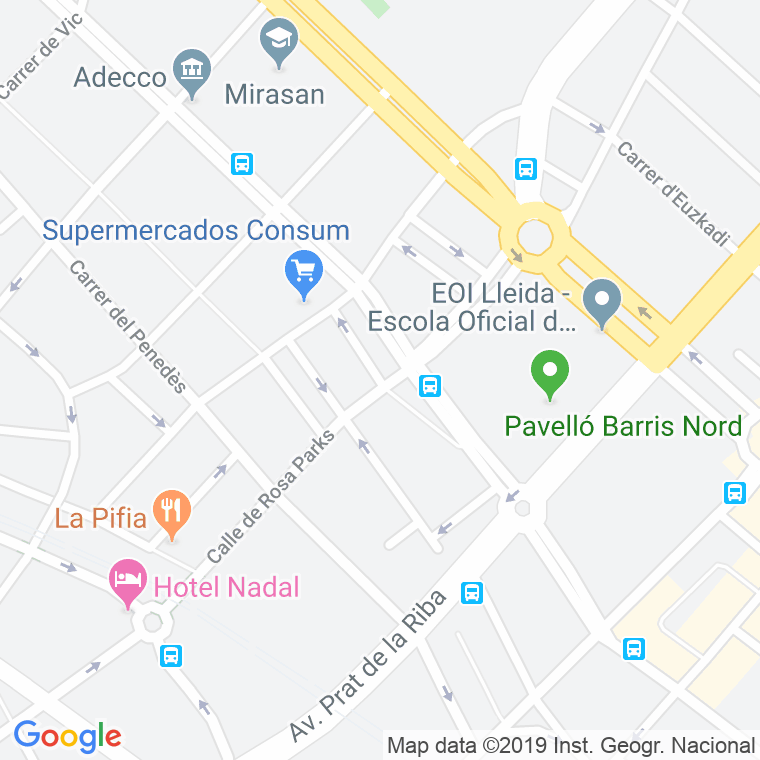 Código Postal calle Irene De Solsona en Lleida