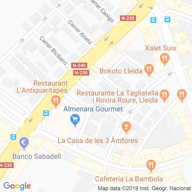 Código Postal calle Serra Del Montsec en Lleida
