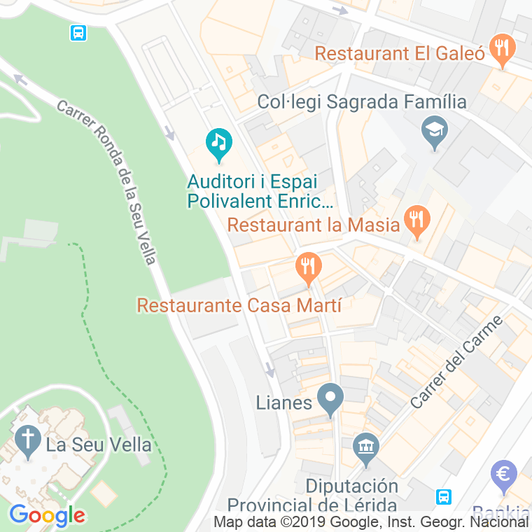 Código Postal calle Magdalena, costa en Lleida