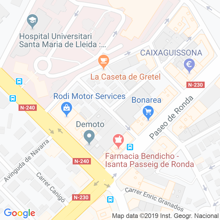 Código Postal calle Ermengol Vi en Lleida