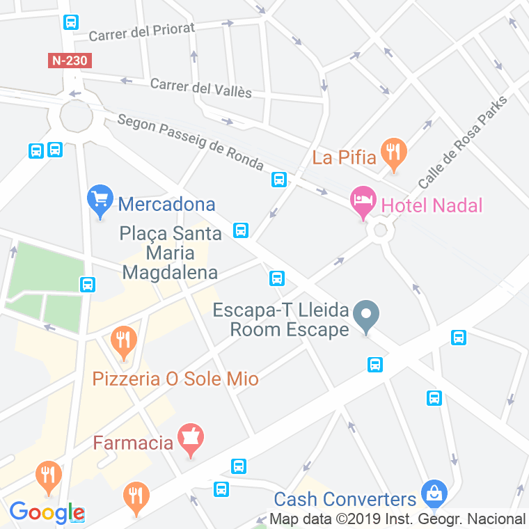 Código Postal calle Treball, plaça en Lleida