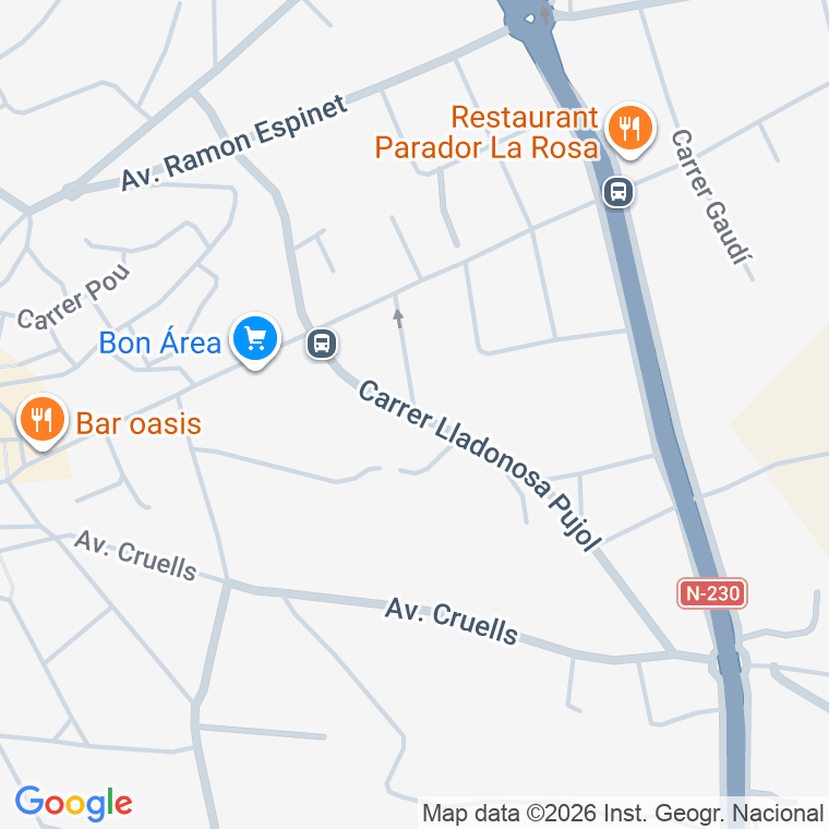 Código postal de Carre Lladonosa Pujol en Alguaire