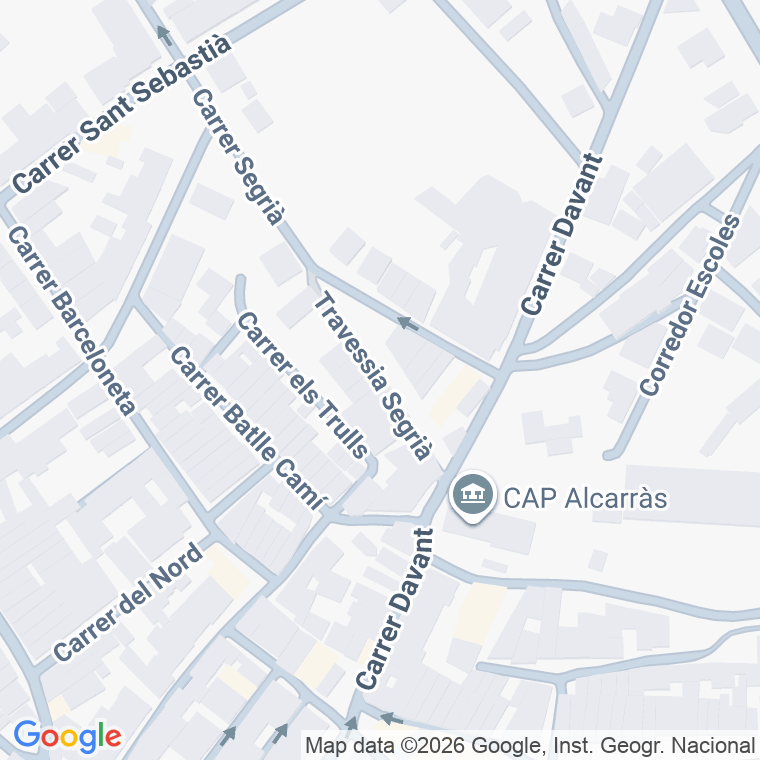 Código postal de Trav Segrià en Alcarras
