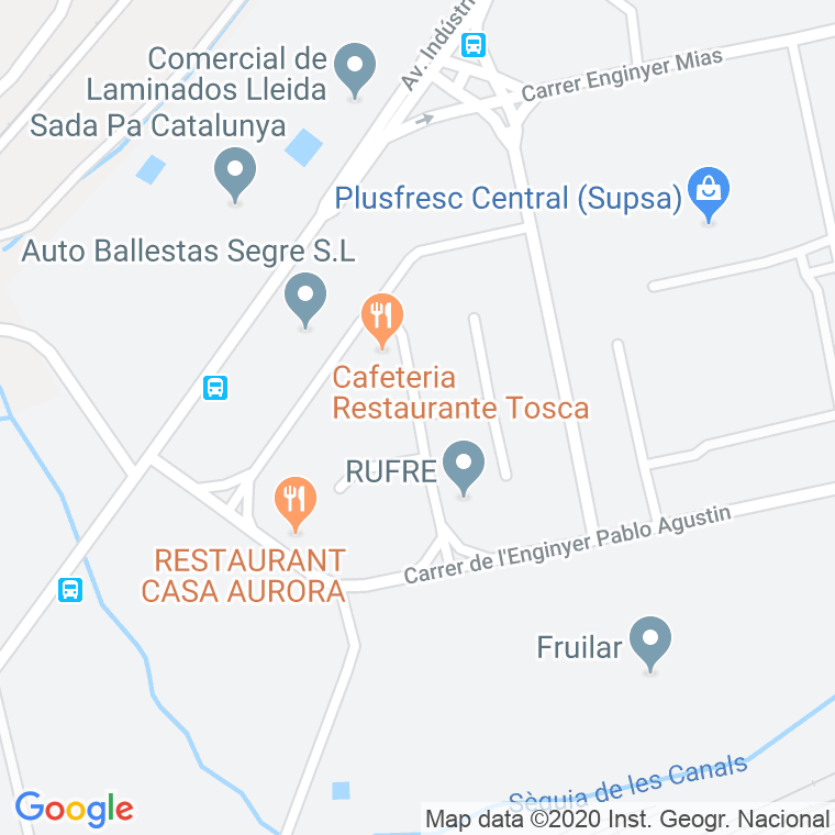 Código Postal calle Fusta, La en Lleida