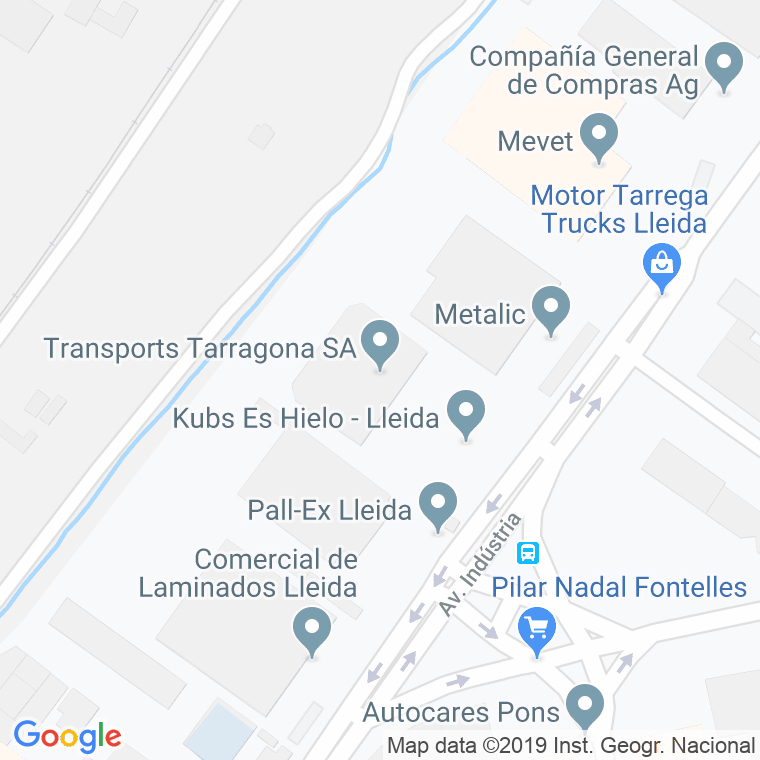 Código Postal calle Tarragona, De, carretera en Lleida