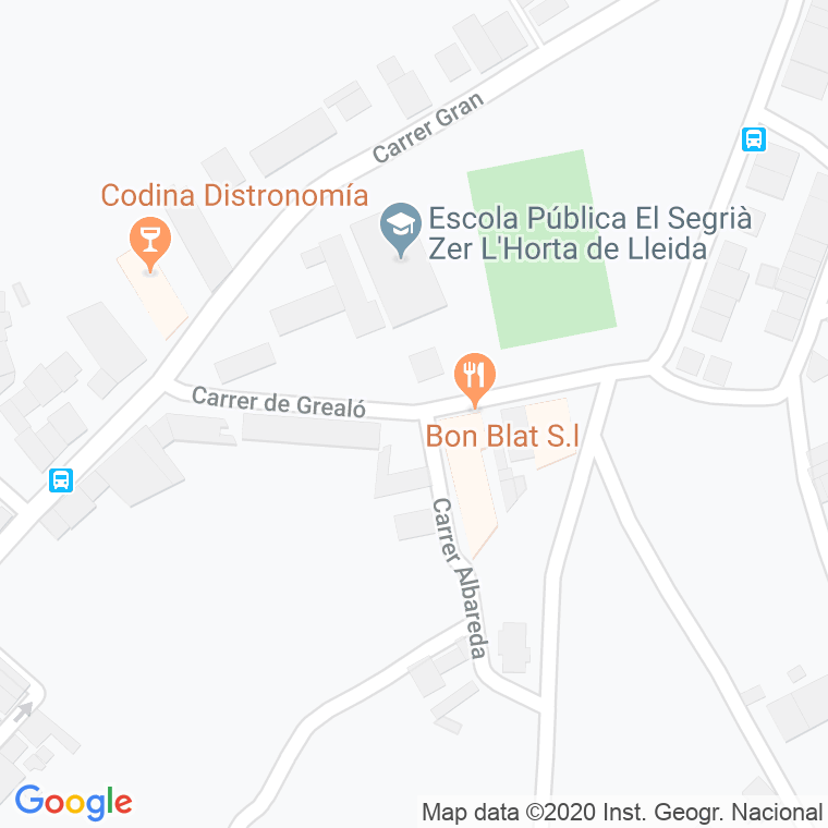 Código Postal calle Grealo en Lleida