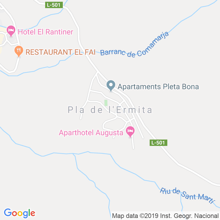 Código Postal de Pla De L'ermita en Lleida