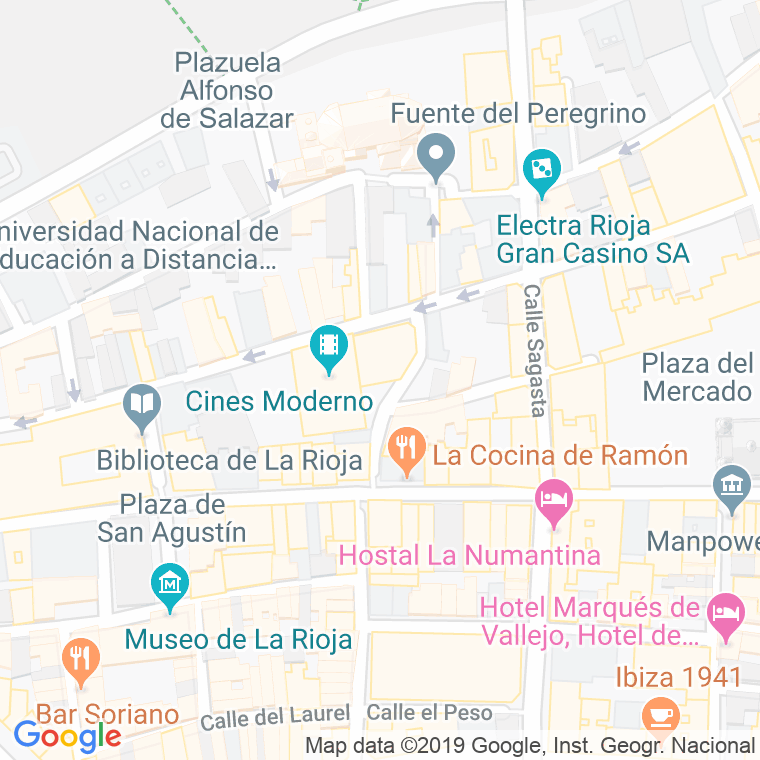 Código Postal calle Cofradia Del Pez en Logroño