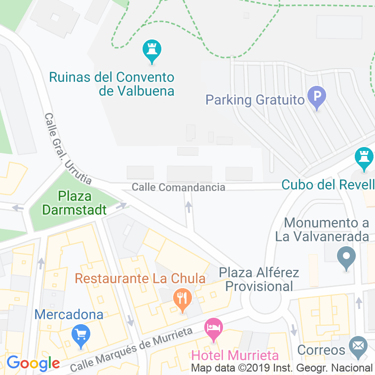 Código Postal calle Comandancia en Logroño