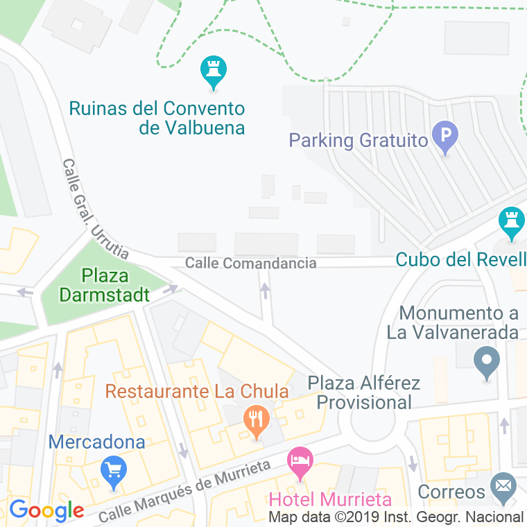 Código Postal calle Comandancia, travesia en Logroño