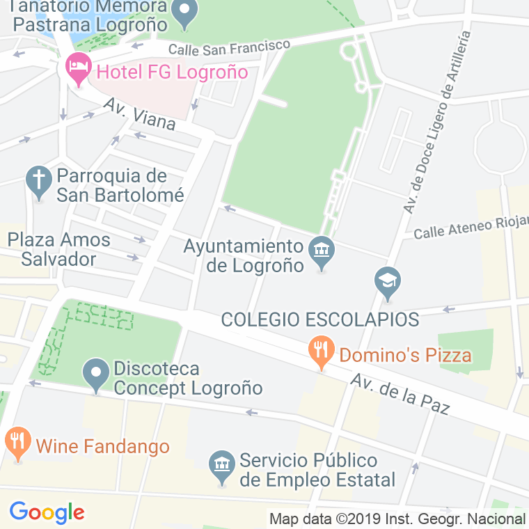 Código Postal calle Dax, paseo en Logroño