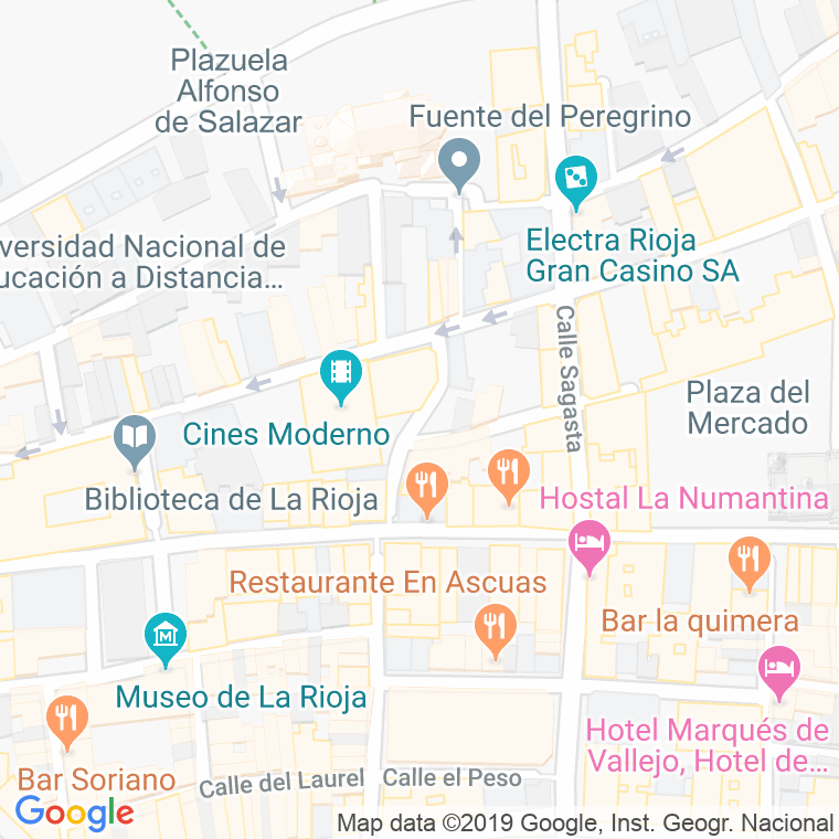 Código Postal calle Francisco Martinez Zaporta en Logroño