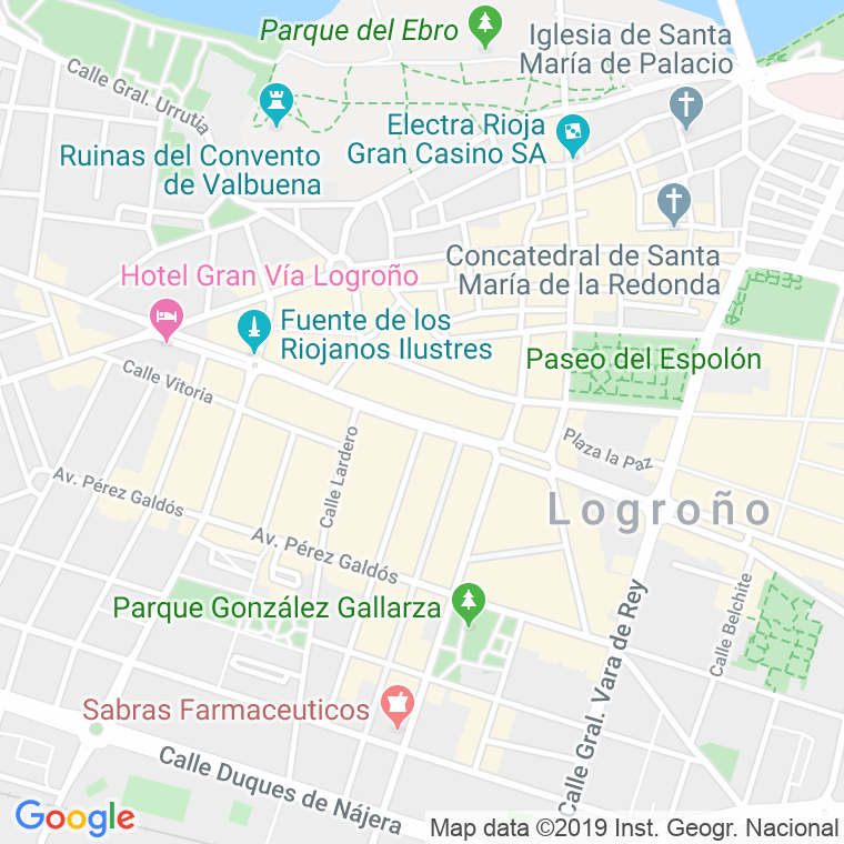 Código Postal calle Gran Via Rey Juan Carlos I, avenida (Impares Del 1 Al 15)  (Pares Del 2 Al 12) en Logroño