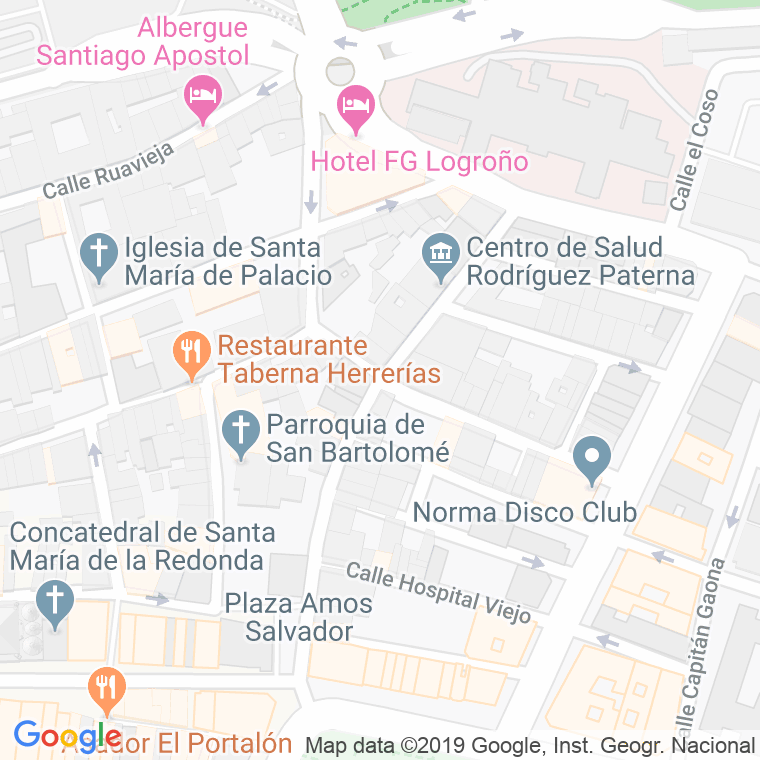 Código Postal calle Rodriguez Paterna en Logroño