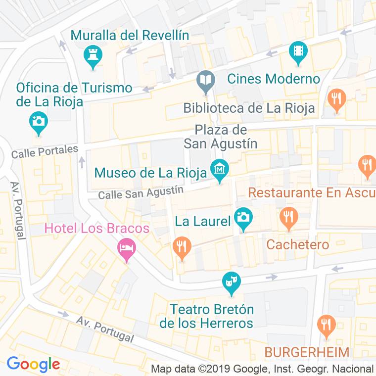 Código Postal calle San Agustin en Logroño