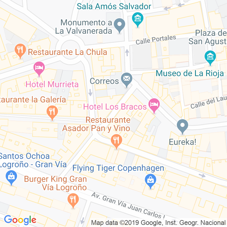 Código Postal calle Siervas De Jesus en Logroño