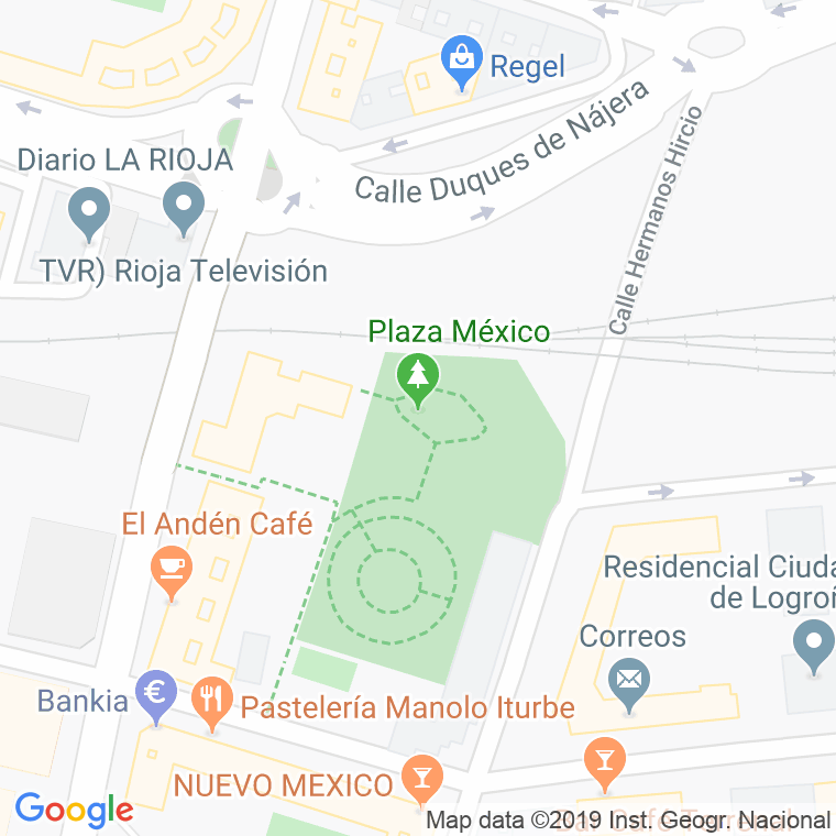Código Postal calle Mexico, plaza en Logroño