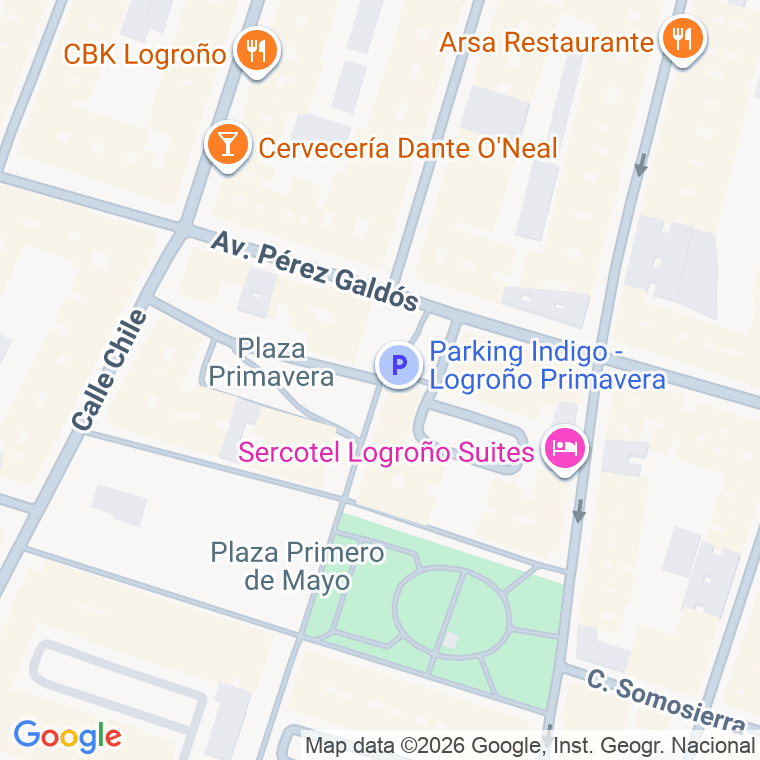 Código postal de Pepe Eizaga en Logroño