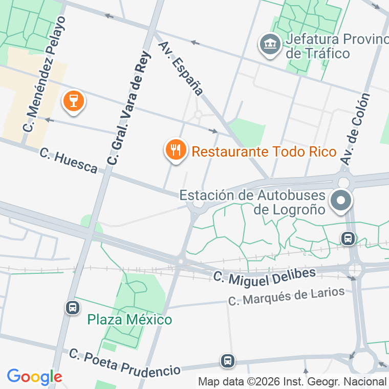 Código postal de Ingenieros Pino y Amorena en Logroño