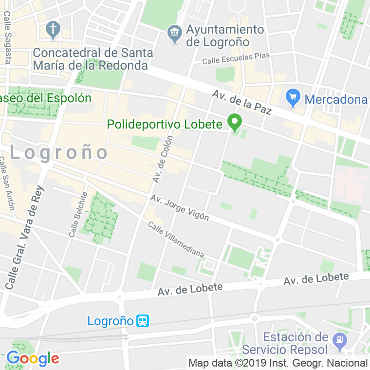 Código Postal calle Marques De La Ensenada en Logroño