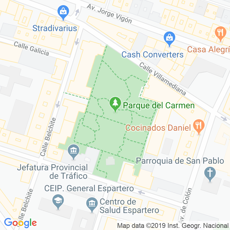 Código Postal calle Parque Del Carmen en Logroño