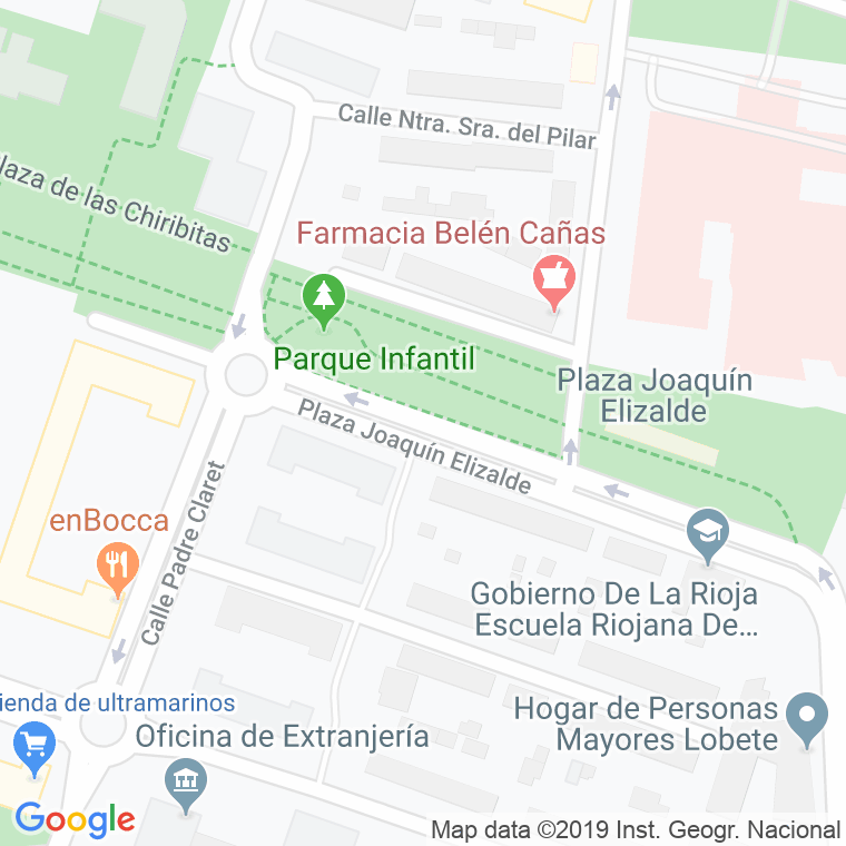 Código Postal calle Joaquin Elizalde, plaza en Logroño