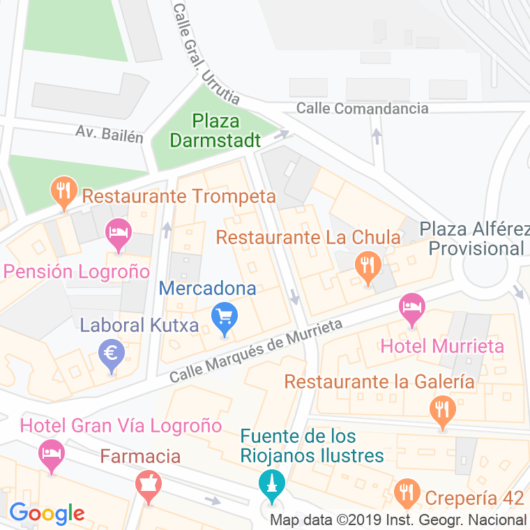 Código Postal calle Benemerito Cuerpo Guardia Civil en Logroño