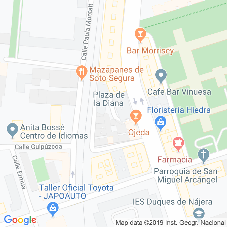 Código Postal calle Diana, La, plaza en Logroño