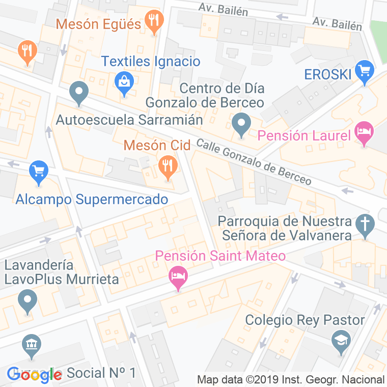 Código Postal calle Industria en Logroño