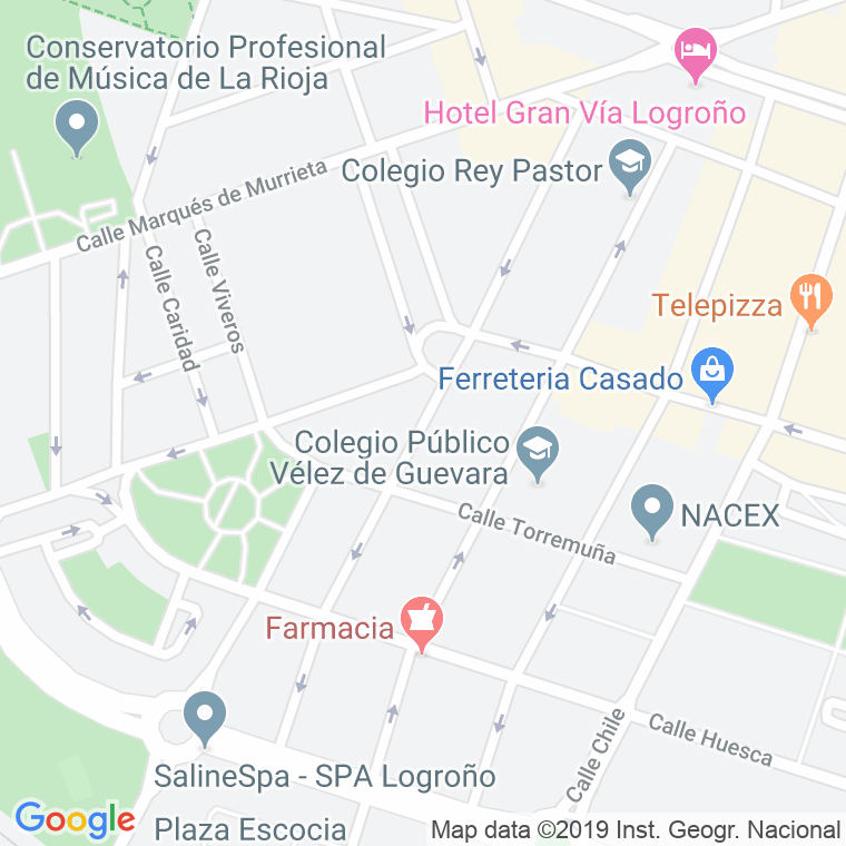 Código Postal calle Rey Pastor en Logroño
