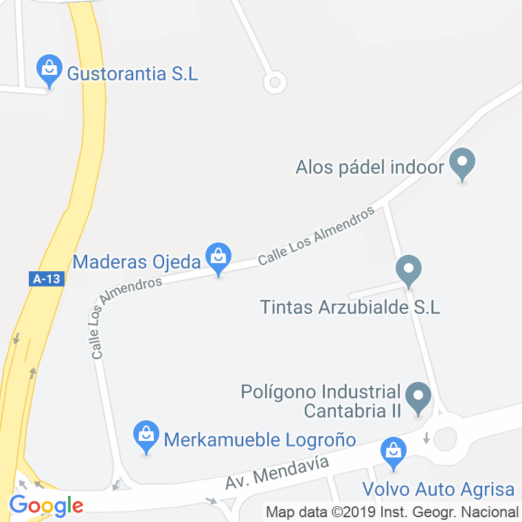 Código Postal calle Almendros en Logroño
