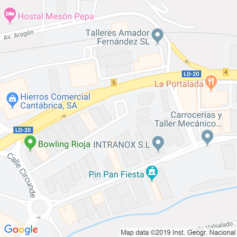 Código Postal calle Bucarel en Logroño
